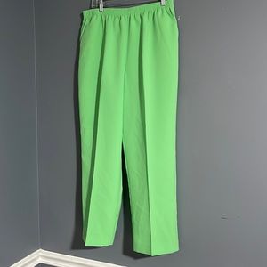 Vintage Alfred Dunner polyester bright green!NWT!!! Size 14